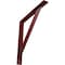 Ekena Millwork Traditional Steel Bracket, Hammered Bright Red 2"W x 18"D x 18"H BKTM02X18X18TRHRE - alternate 1